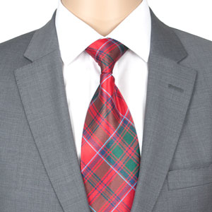 Tie, Necktie, Premium Poly Silk-effect, Grant Tartan
